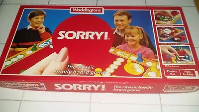 Buy Sorry Board Game Vintage 1980's Waddingtons 100% Complete • 14.99£