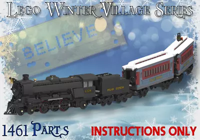 Buy Winter Village Polar Express -INSTRUCTIONS ONLY- Christmas MOC For Lego Bricks • 6.60£