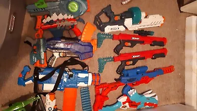 Buy Reduced Nerf Gun Bundle With Bullets.  Approx 17. Working Order. • 60£