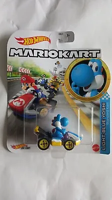 Buy Hot Wheels Diecast:  MarioKart: Light Blue Yoshi: Standard Kart  • 12.99£