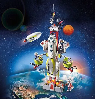 Buy Playmobil 9488 Space Mars Rocket With Launch Site With Lights And Sounds Playset • 79.14£