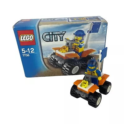 Buy Lego City 7736 Coastguard Quad Bike With Coastguard  Minifigure Box And Manual • 9.99£