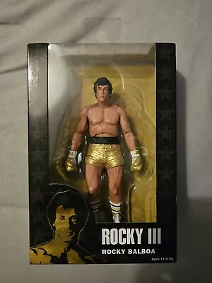 Buy Neca Rocky Balboa Rocky III 40th Anniversary Sealed Figure Gold Trunks • 60£