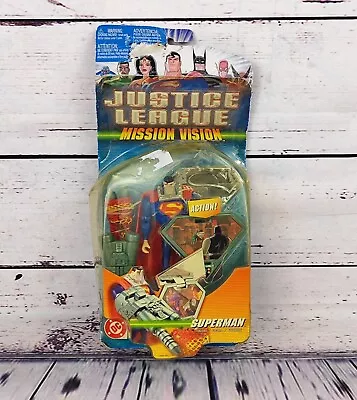 Buy DC Comics Justice League Mission Vision Superman Figute Mattel 2003 (Sealed) • 17.59£