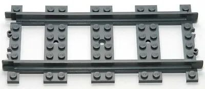 Buy Lego Train Track, Straight, Blue-Grey, For RC Trains, Part Number 53401 • 1.50£
