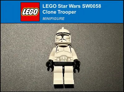 Buy LEGO Star Wars Phase I Clone Trooper Minifigure SW0058 #4482 #7163 • 17.50£