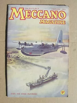 Buy 1951 MECCANO MAGAZINE Feb Air Beef Scheme, Fawley Refinery, China Yunnan Roads • 8£