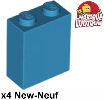 Buy LEGO 4x Brick 1x2x2 Inside Stud Holder Azur Dark / Dark Azure 3245c New • 1.92£