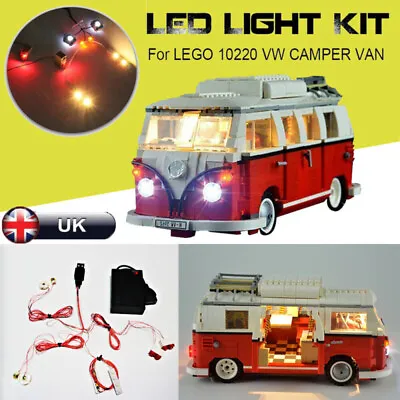Buy LED Lamp Lighting Kit For Lego 10220 VW T1 Camper Van Lighting Technic Bricks UK • 11.99£