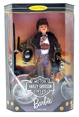 Buy 1998 Harley Davidson Motor Cycles Barbie Doll #2 Redhead / Mattel 20441, NrfB • 82.09£