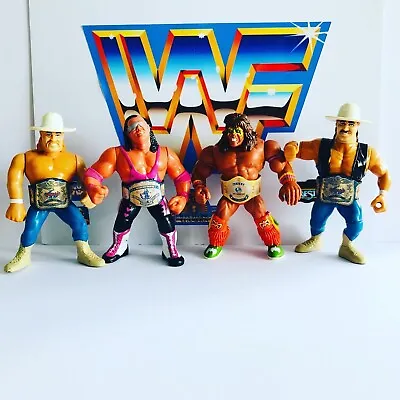 Buy WWF WWE Retro Wrestling Belt Set For Hasbro / Mattel / Jakks Figures • 9.99£