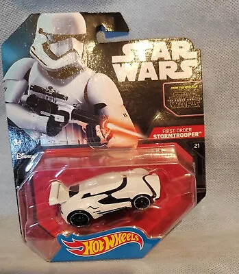 Buy Hot Wheels Star Wars Vehicle First Order Stormtrooper Character Car Toy Diecast • 9.90£