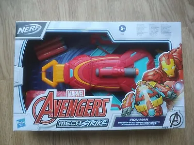 Buy Marvel Avengers Nerf Mech Strike Role Play Iron Man Strikeshot Gauntlet • 22.99£