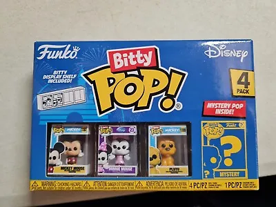 Buy Funko Bitty Pop Disney Mickey Mouse 4 Pack Miniature Vinyl Figures • 12.99£