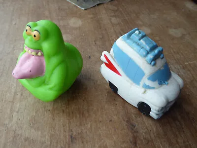 Buy 2 X Vintage 1980 Ghostbusters Spit Balls SLIMER GHOST & ECTO-1 Water Squirt Toys • 11.99£