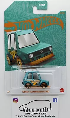Buy Hot Wheels Pearl And Chrome Tooned Volkswagen Golf MK1 Green US Ex HVX07 GTI NEW • 9.99£