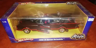 Buy 1966 Batman Hot Wheels Tv Series Mattel Batmobile With Batman And Robin 1:18 • 127.62£