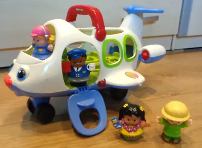 Buy Fisher Price Little People Holiday Aeroplane With Sounds And Figures • 12.50£