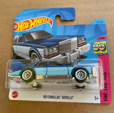 Buy Hot Wheels '82 Cadillac Seville Blue 75/250 - Hw The 80's 7/10 - 2023 Hkj64 • 2.75£