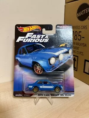 Buy 1/64 Hot Wheels Ford Escort RS 1600 Fast & Furious Premium Real Rider CarCulture • 19.99£