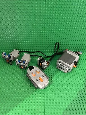 Buy Genuine Lego Power Functions 2 X 9V Motors + Remote, Battery Box & Receiver Unit • 29.99£