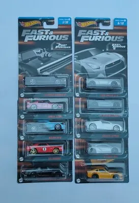 Buy Hot Wheels The Fast And The Furious Series 3 Full Set Of 10 2023 • 49.99£