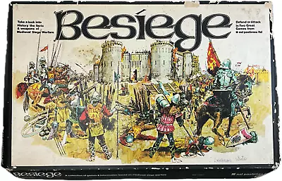 Buy ASL Pastimes Ltd. Besiege Vintage Strategy War Board Game 1973 • 7.99£