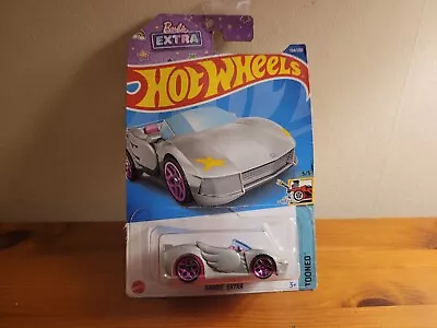 Buy Brand New Hot Wheels Barbie Extra Tooned Long Card Diecast Silver Mattel Toy Car • 2.99£