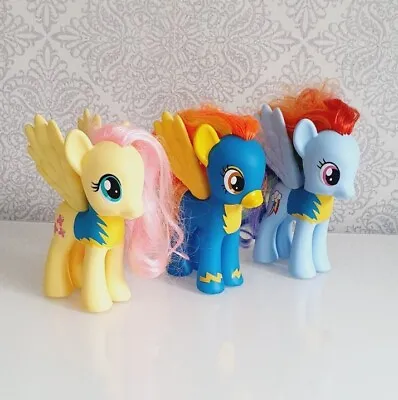 Buy My Little Pony G4 WONDERBOLTS Spitfire Fluttershy Rainbow Dash 6  Tall • 6.29£
