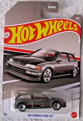 Buy Hot Wheels '90 Honda Civic Ef Grey Picture Card 1/5 Mint Long Card 101 • 9.99£