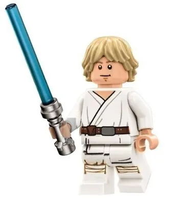 Buy Lego Star Wars - Luke Skywalker White Tatooine Outfit + Lightsaber  (From 75290) • 12.95£