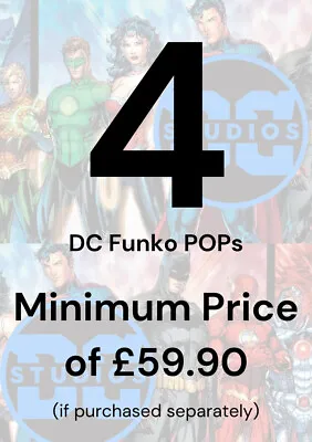 Buy Funko POP Mystery Box - Random 4 Genuine DC Funko POP With Protectors • 39.99£