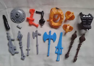 Buy WEAPONS PACK Mattel Masters Of The Universe 1980s Toy Accessory Set • 15£