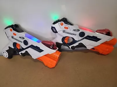 Buy Nerf Laser Ops Pro 2 X Alphapoint Pistols Bundle Incl. Batteries 2 Player Tag • 13.99£