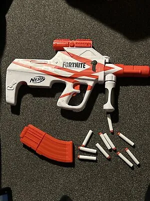 Buy NERF Fortnite B-AR Dart Blaster Good Quality Including All 10 Bullets • 3.99£