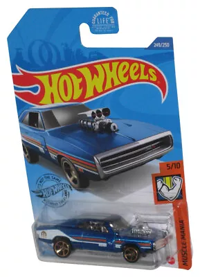 Buy Hot Wheels '70 Dodge Charger R/T (2017) Muscle Mania 5/10 Blue Toy Car 249/250 • 11.05£