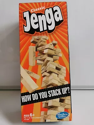 Buy Classic Jenga Game From Hasbro Stacking Wooden Block Game A2120 New Sealed • 14.95£
