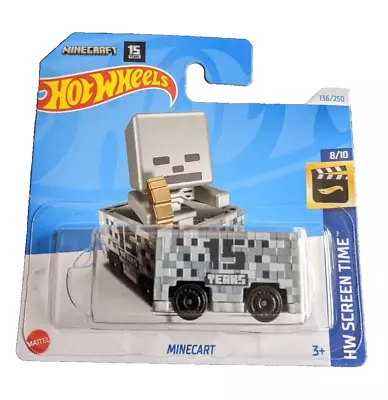 Buy Hotwheels Hw Screentime Minecart Minecraft 15 Years • 7.49£