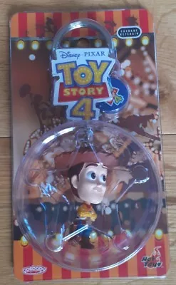 Buy NEW Toy Story 4 Sheriff Woody Keyring Figure Hot Toys Cosbaby Keychain Disney • 9.90£