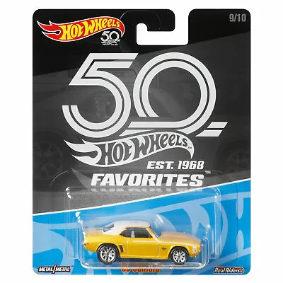 Buy Hot Wheels 50th Anniversary Favorites Premium 1:64 Scale Die-cast '69 CAMARO  • 10.99£