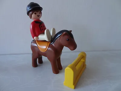 Buy PLAYMOBIL 123 Equestrian Horse Rider With Horse From Set 6550 • 2.99£