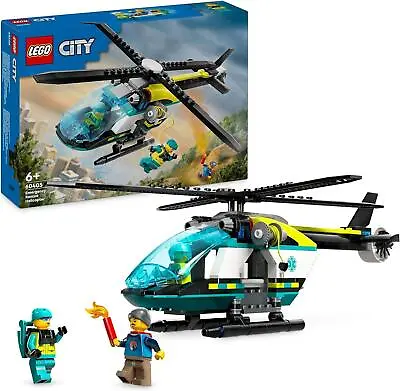 Buy LEGO City Emergency Rescue Helicopter Buildable Construction Set 60405 • 19.99£