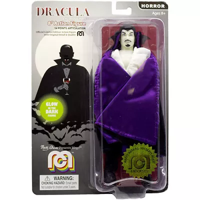 Buy Mego Horror Action Figures: Glow In The Dark Dracula 8  - Brand New & Sealed • 21.53£