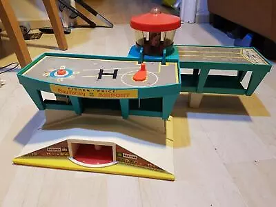 Buy Vintage Fisher Price Little Peoples Airport Terminal Toddlers Childs Fold Out • 31.98£