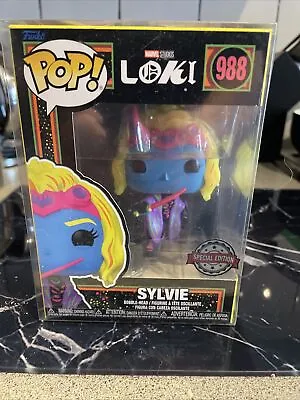 Buy Funko POP! Marvel Studios Loki Blacklight Special Edition Sylvie #988 New • 10£