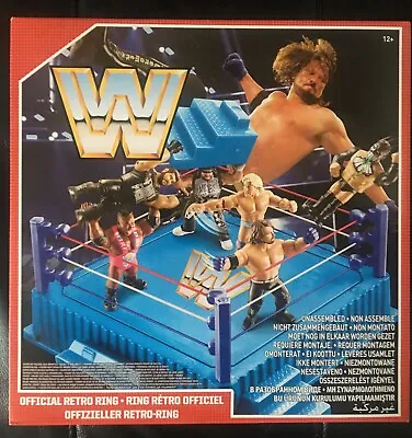 Buy Wwe Mattel Retro Series Wrestling Ring (action Figure, Wwf Hasbro) New & Sealed • 134.99£
