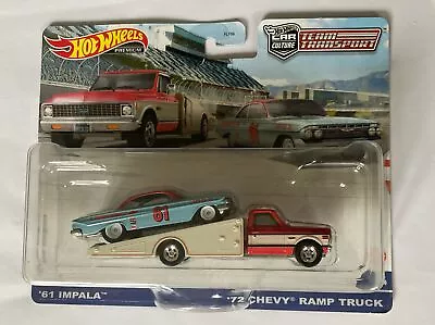 Buy Hot Wheels Car Culture Team Transport '61 Impala '72 Chevy Ramp Truck • 13£