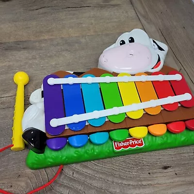 Buy Fisher Price Cow Xylophone 2006 Rare And Vintage • 9.99£