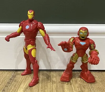 Buy MARVEL Avengers Iron Man Bundle - Mighty Battlers & Playskool Figures - Hasbro • 4.49£