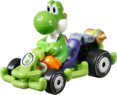 Buy Hot-Wheels - Mario Kart Figure Yoshi Dinosaur Pipe Frame Kart 164 • 22.21£